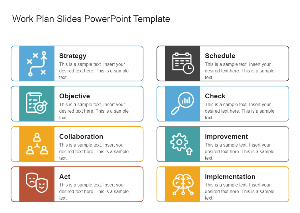 PowerPoint Template For Workplan Resources