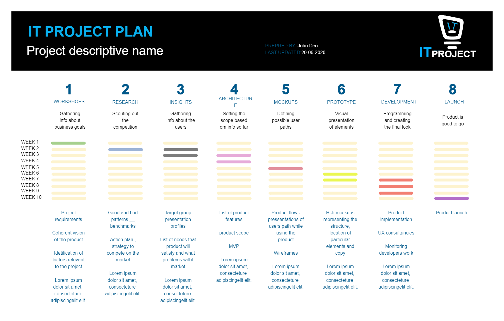 Professional Project Plan Template