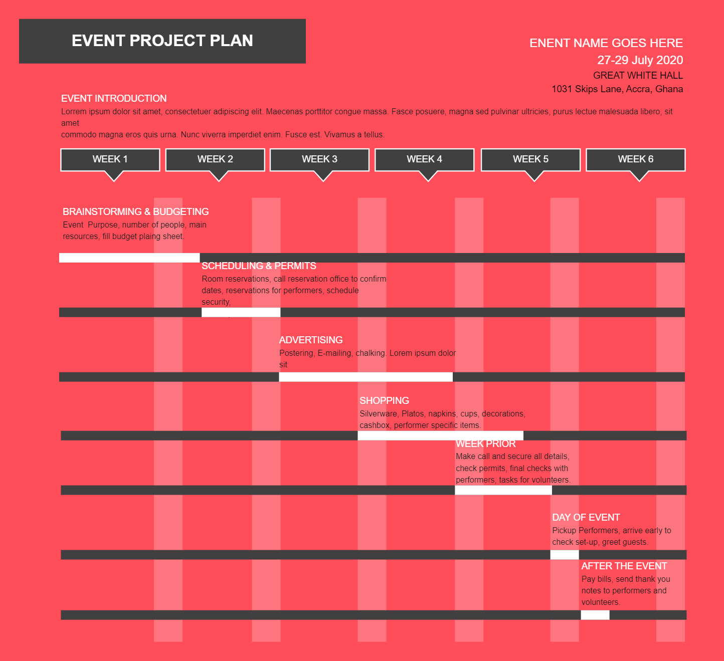 Work Plan Template Resources With Project