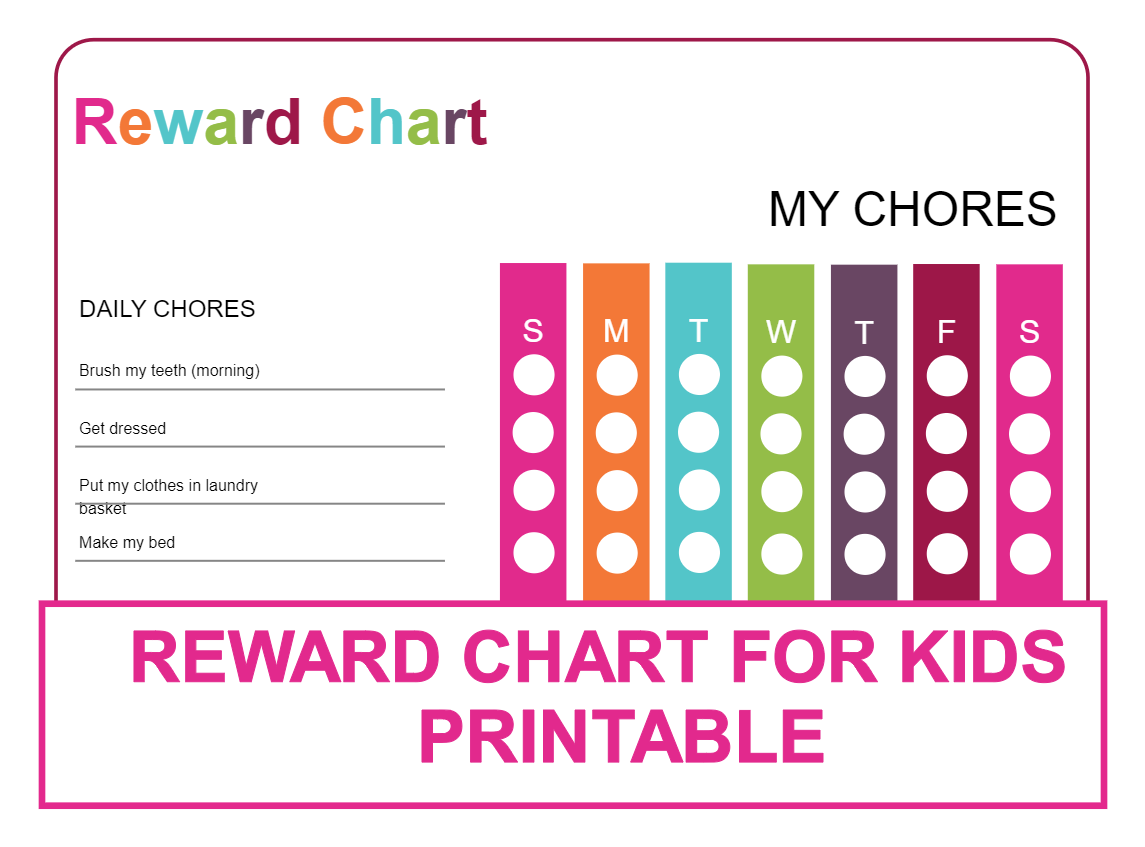 Daily Reward Chart For Kids