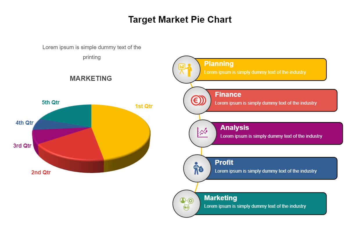 Target Market Pie Chart Template Edrawmax Edrawmax Templates