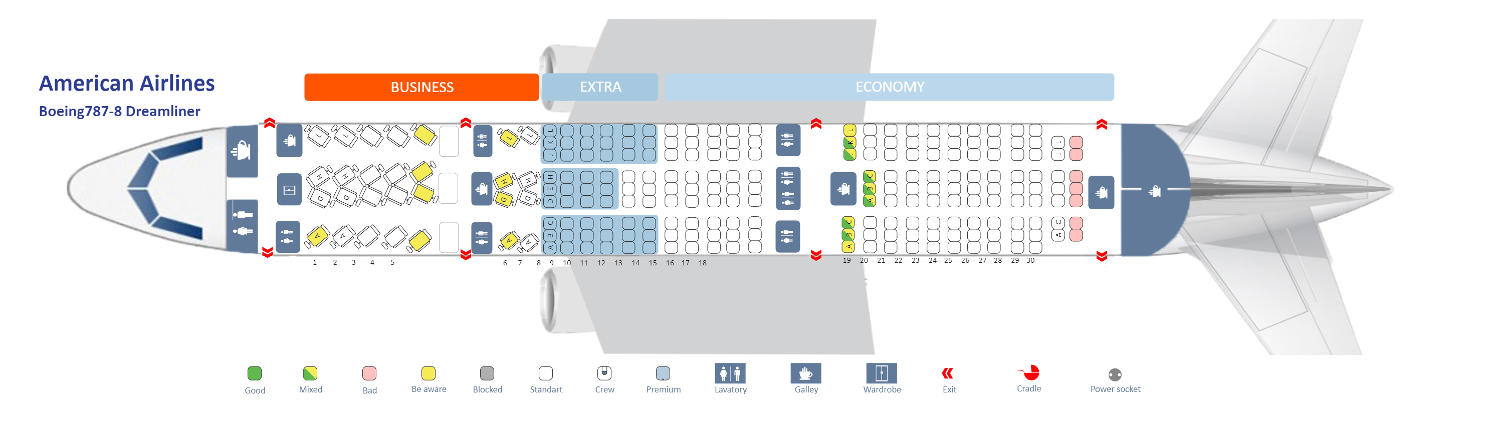 American Airlines Seating Chart