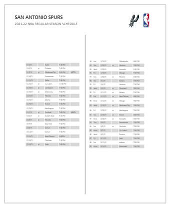 espn NBA Schedule