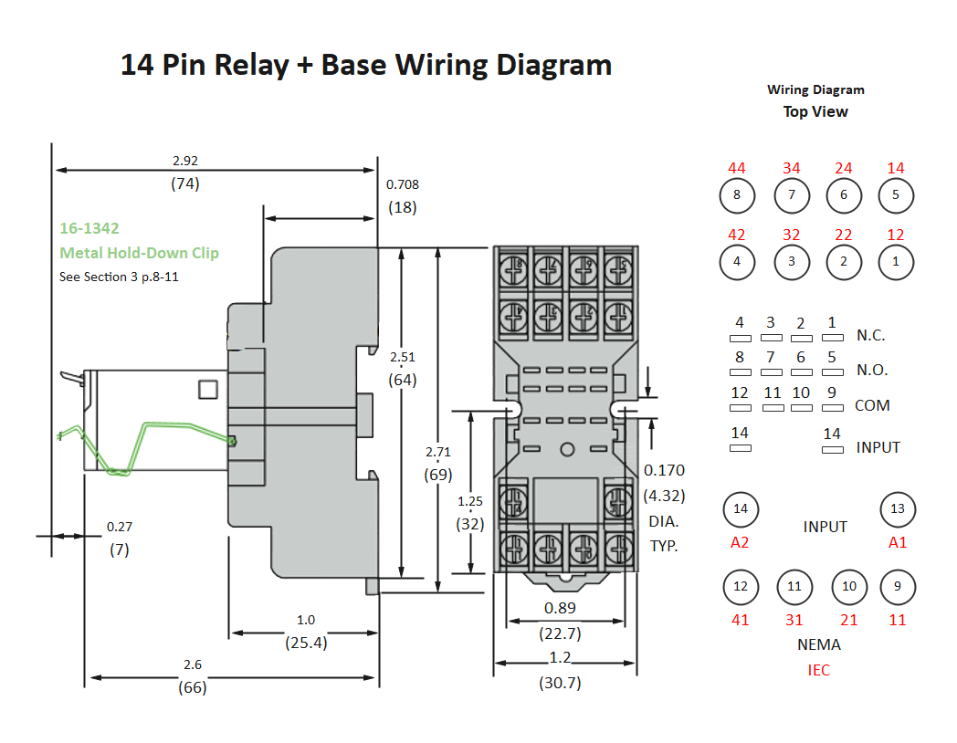 14 Pin Relay Wiring Diagram