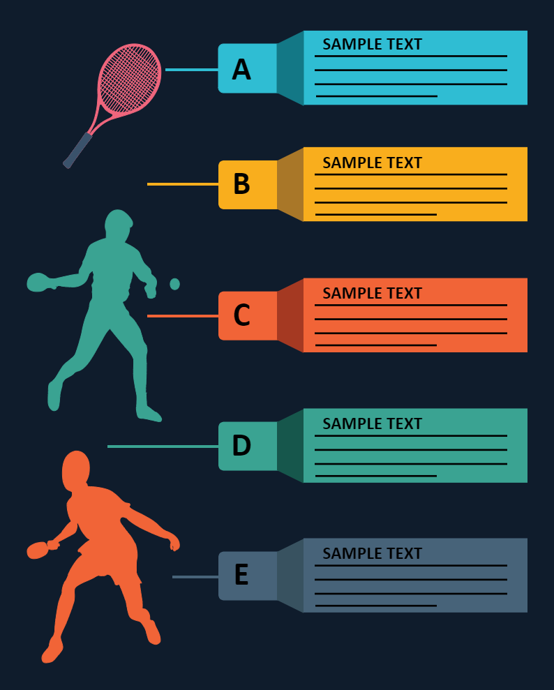 Sports Infographic Template: Tennis Infographic