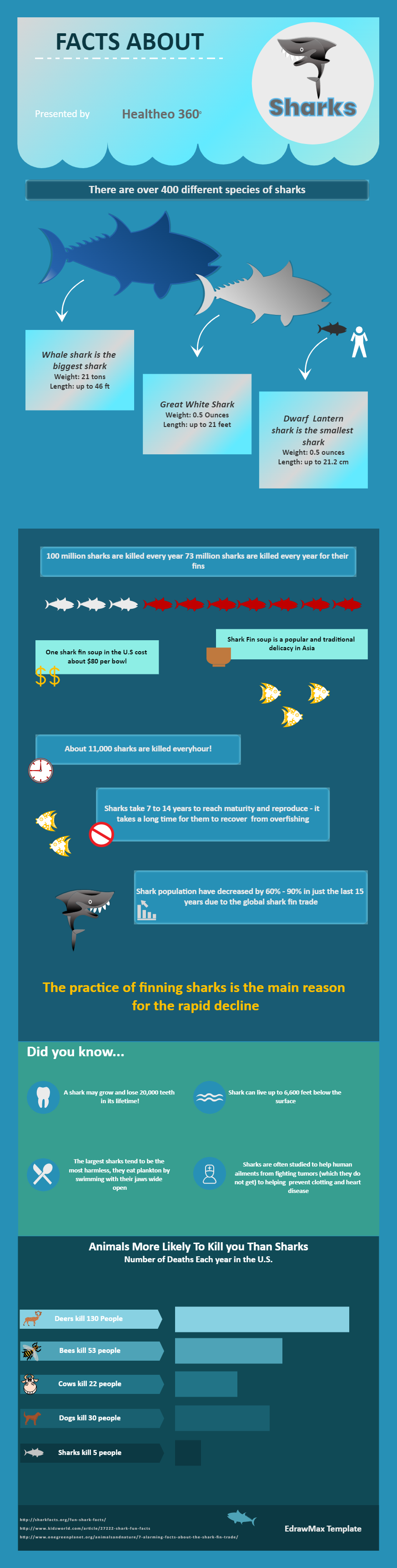 Facts About Shark Infographic