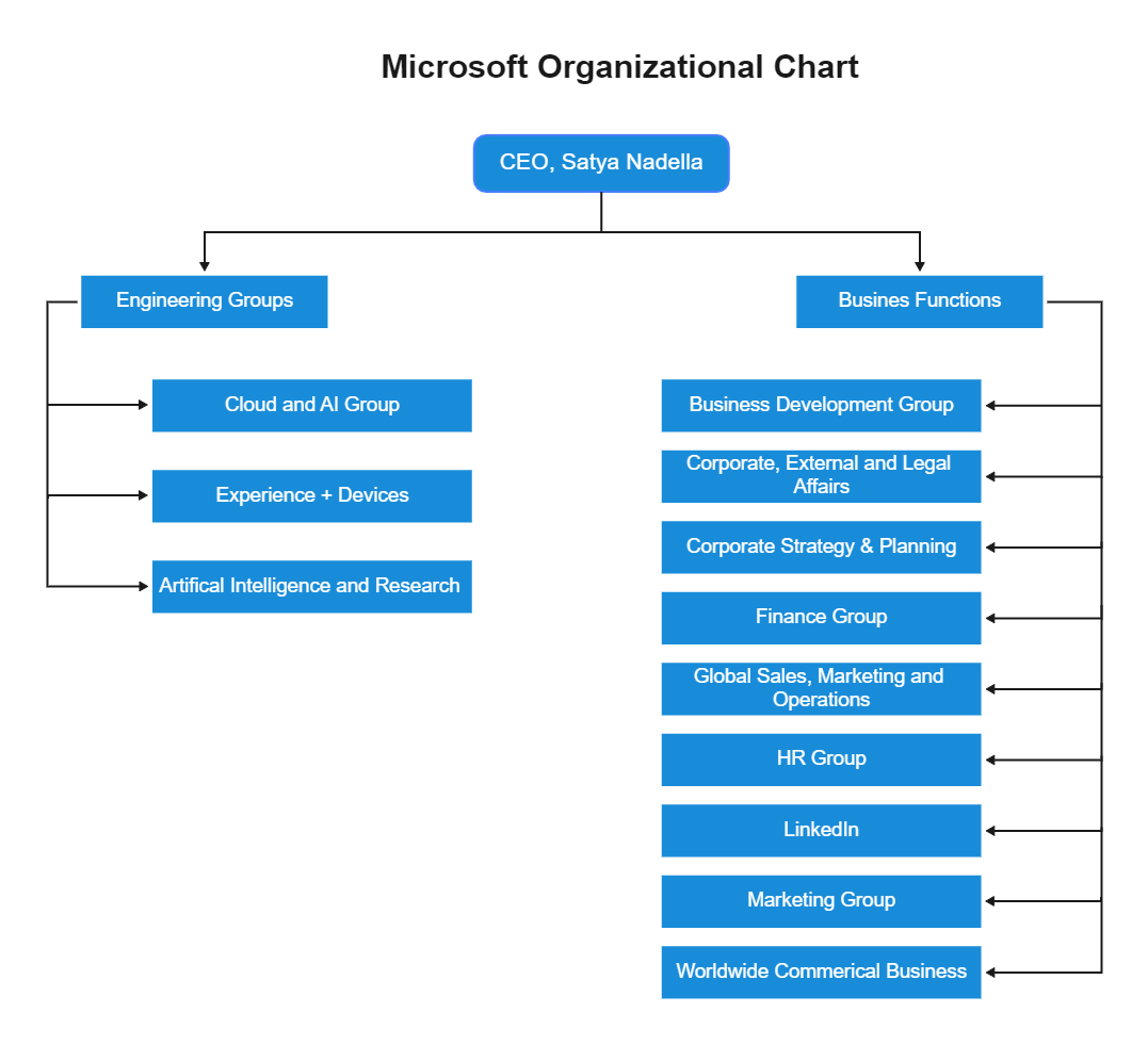 Microsoft Organizational Chart Example