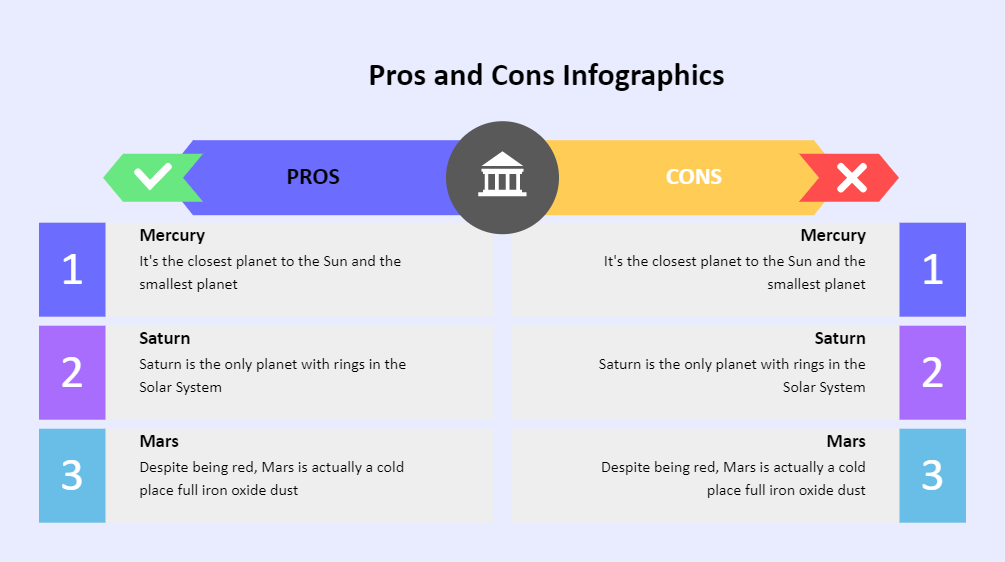 Pros and Cons Infographic