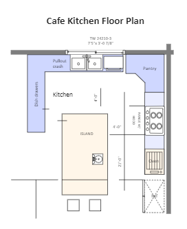 Cafe Kitchen Floor Plan