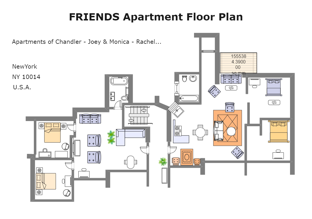 Friends Apartment Floor Plan