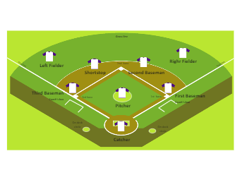 baseball diamond template
