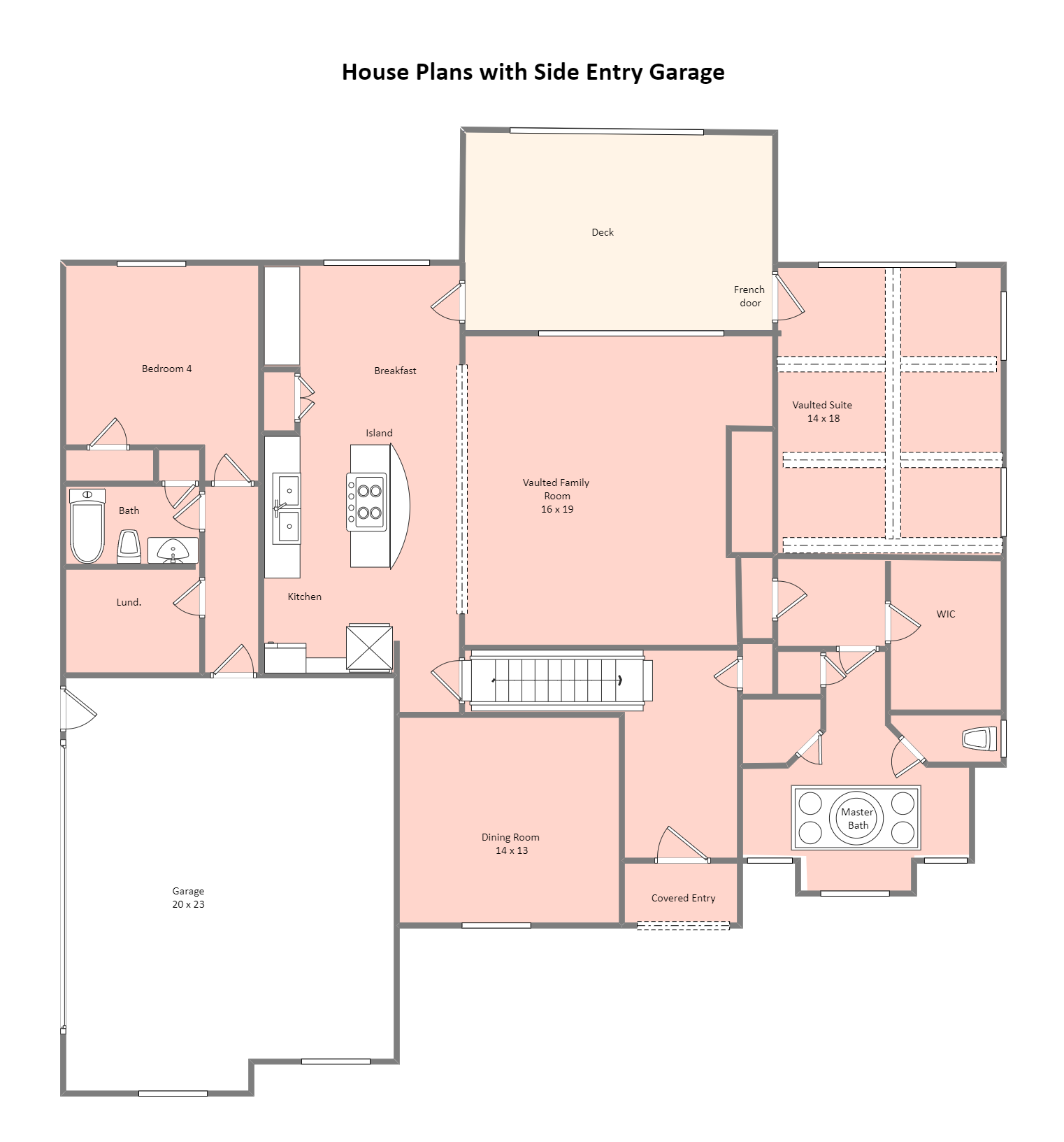 House Plans with Side Entry Garage
