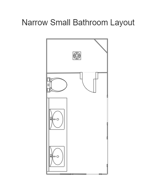 Narrow Small Bathroom Layout