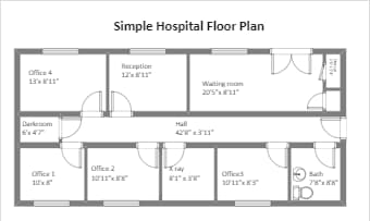 Simple Hospital Floor Plan