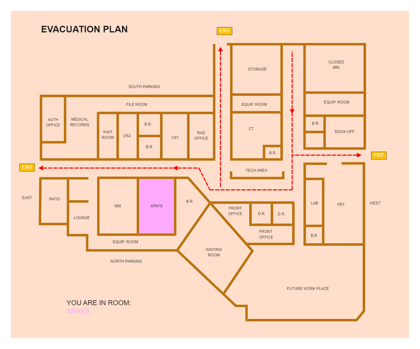 Evacuation Office Floor Plan