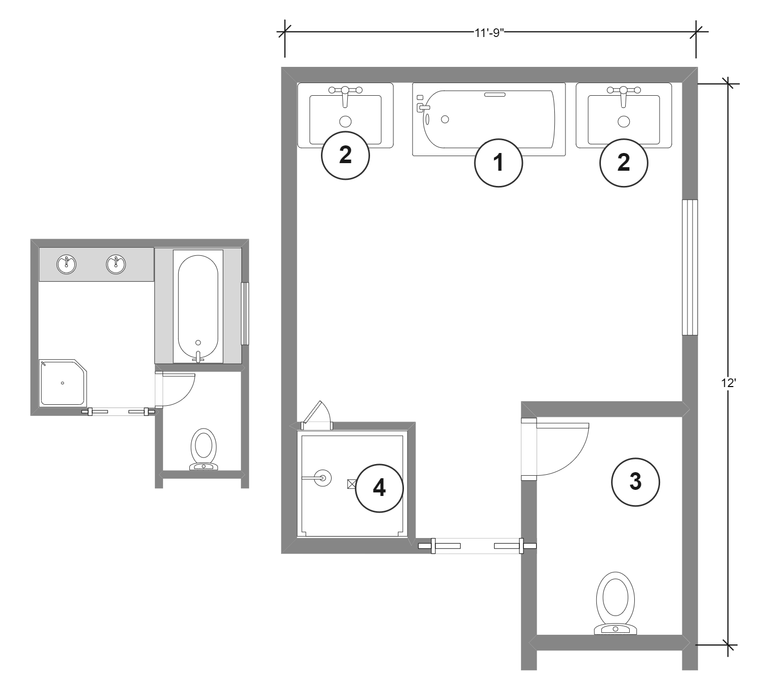 House Bathroom Floor Plan