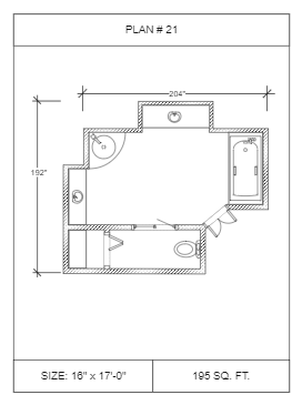 Simple Bathroom Floor Plan