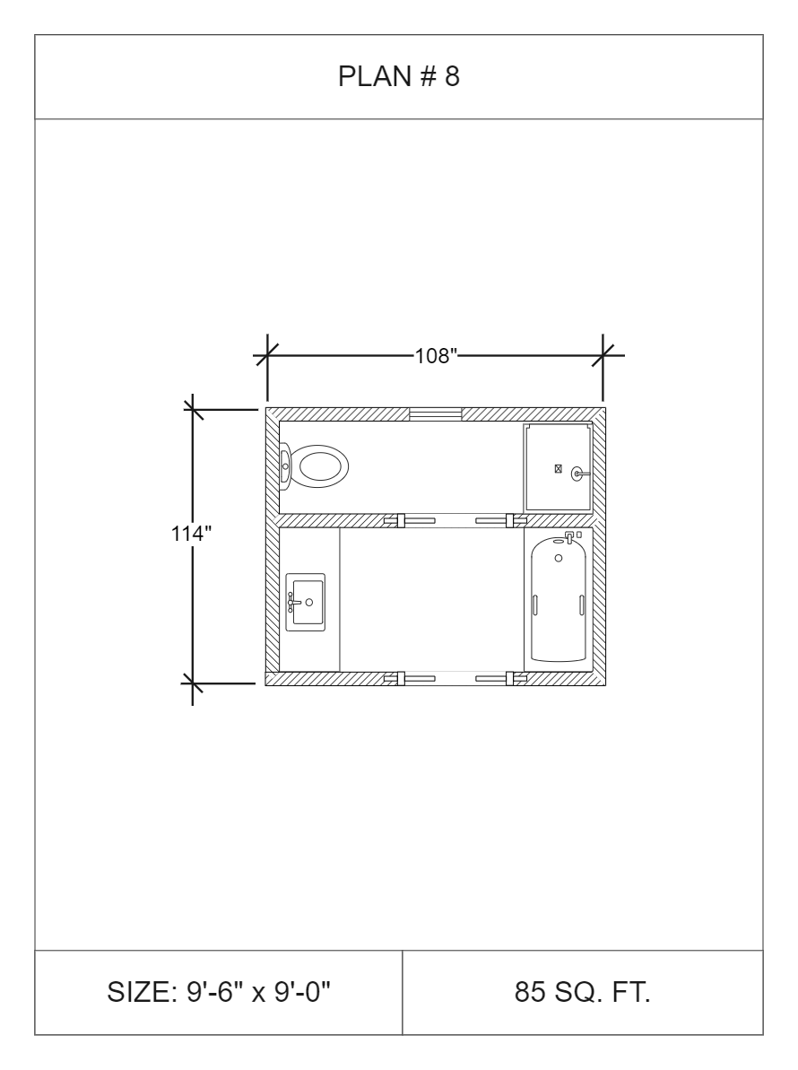 Bathroom Floor Plan Diagram