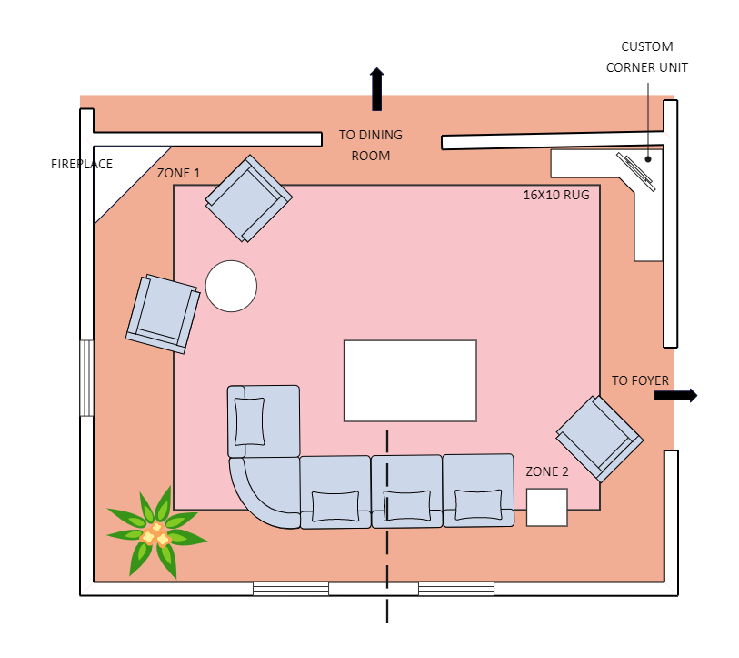 Simple Living Room Floor Plan