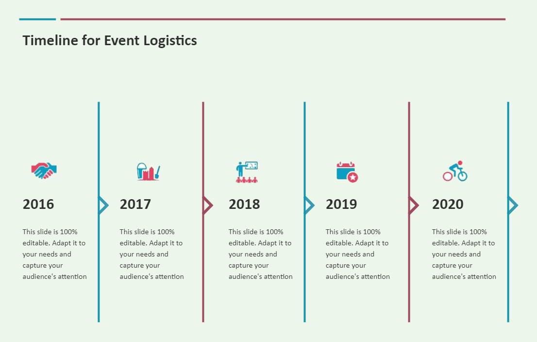 Logistics Timeline Diagram