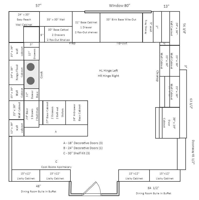 G Shaped Kitchen Floor Plan
