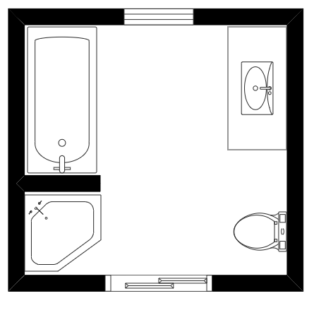 Ideal Bathroom Floor Plan