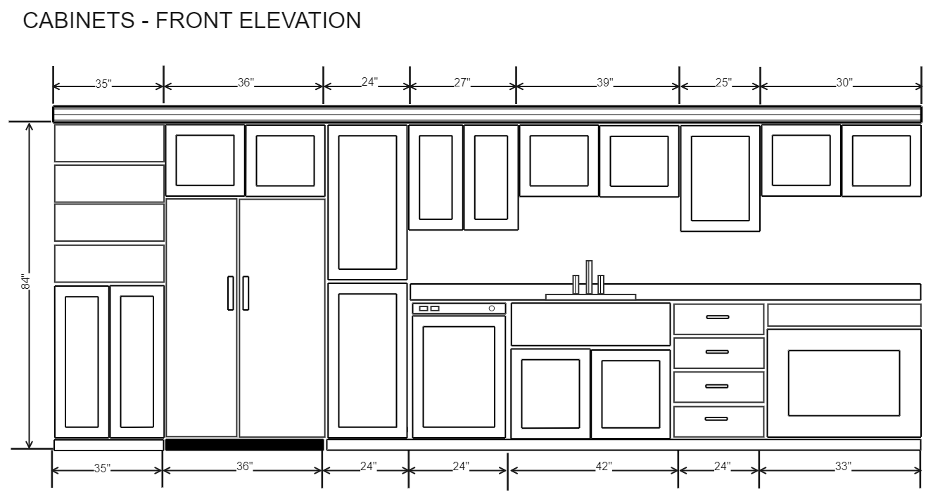 Kitchen Elevation Diagram