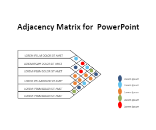 Adjacency Matrix Diagram PowerPoint