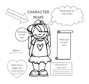Character Analysis Graphic Organizer Middle School