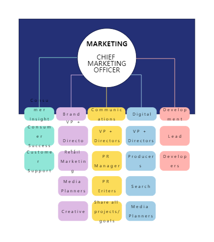 Marketing Organizational Chart Sample
