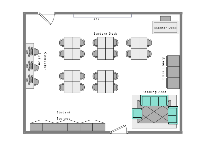 High School Classroom Floor Plan