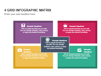 4 Grid Infographic Matrix