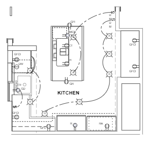 Kitchen Electrical Plan Example