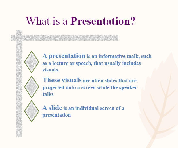 What is a Presentation