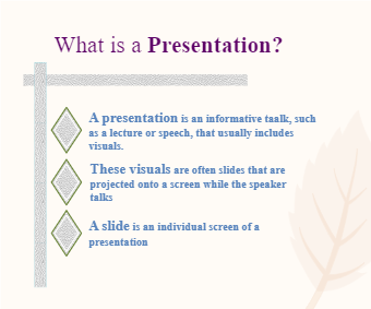 What is a Presentation