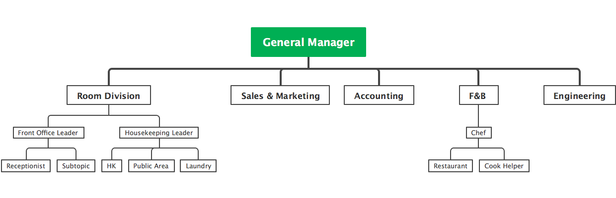 Management Structure: Roles and Divisions Under a General Manager