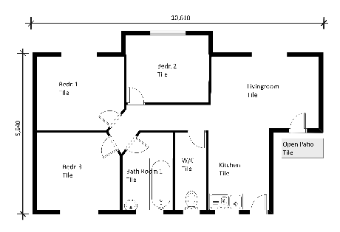 Residential Floor Plan Template for Home Design