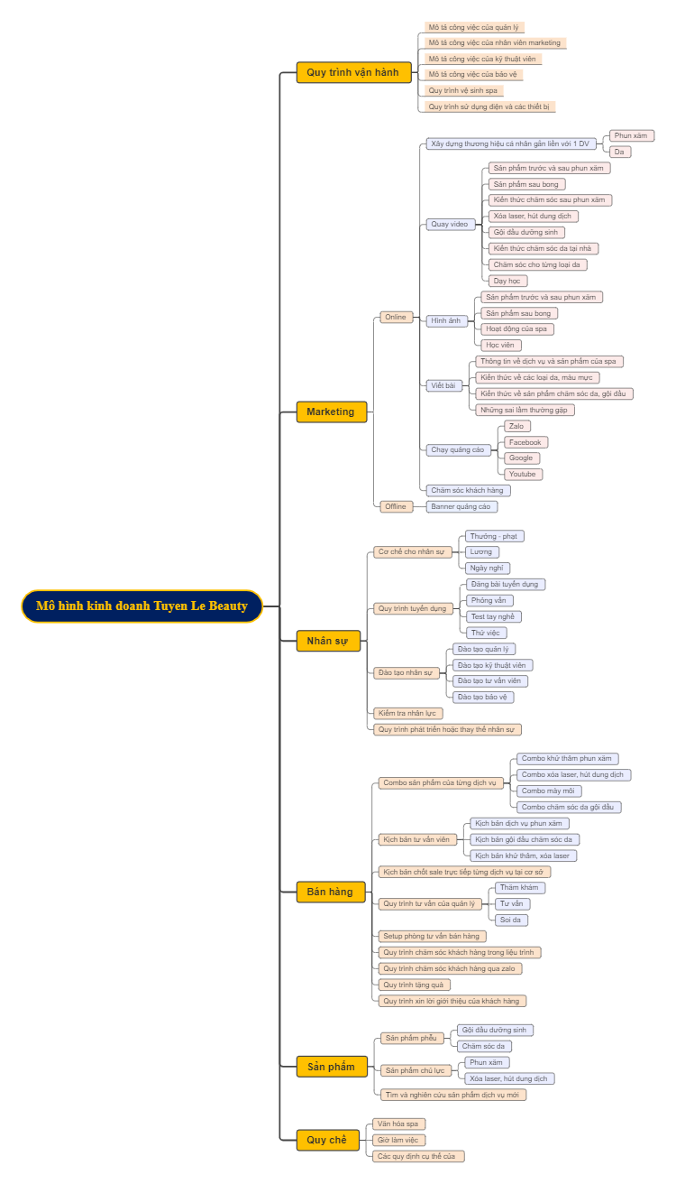 Mô Hình Kinh Doanh Tuyen Le Beauty