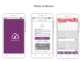Mobile Wireframes Template