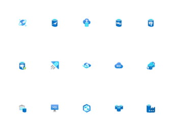 Azure Databases Icons