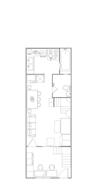 Home Plan Design With Bedroom and Restoom