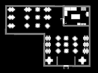 Indoor seating layout plan