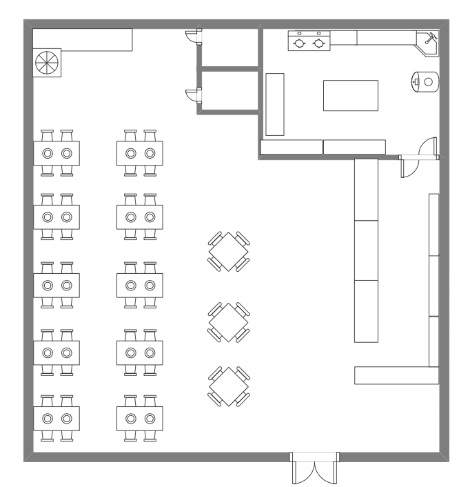 Sandwich Shop layout