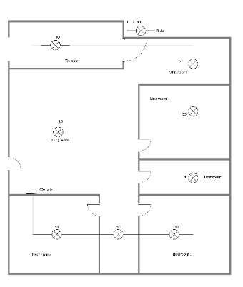 Residential Electrical Layout Plan