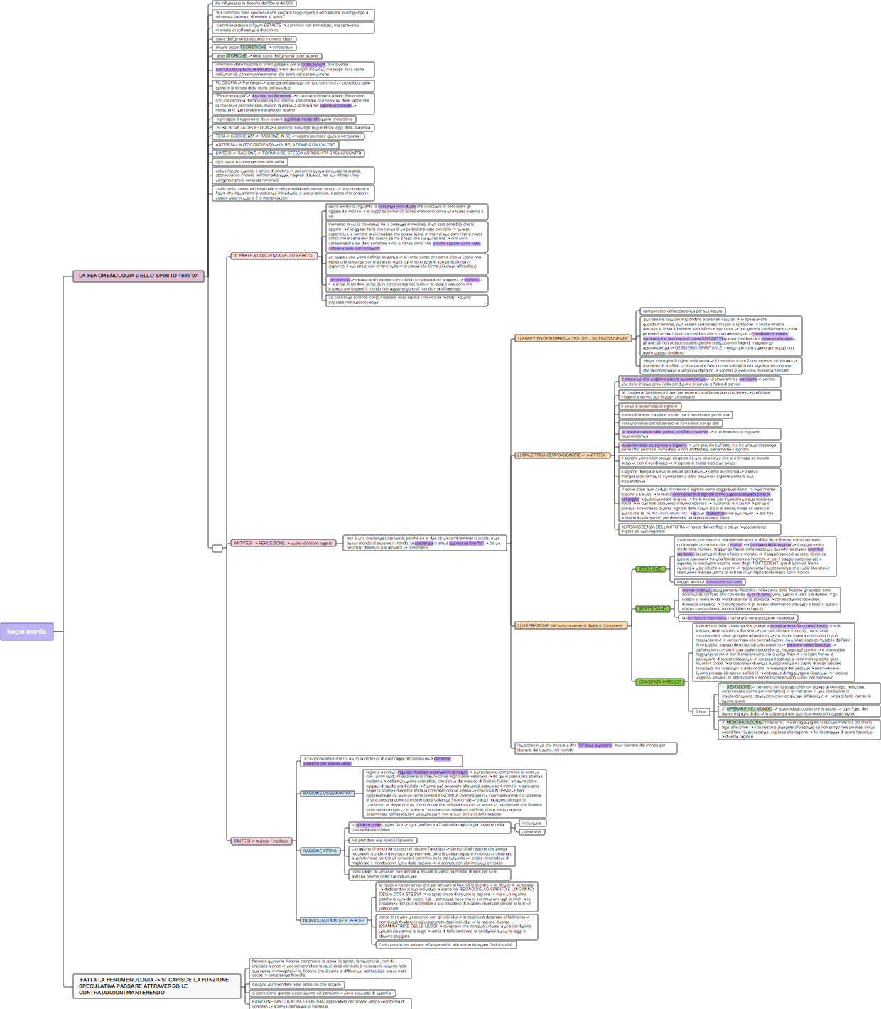 Hegel: Fenomenologia dello Spirito – Analisi Strutturale e Concettuale