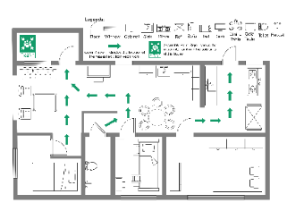 Home Evacuation Plan Layout