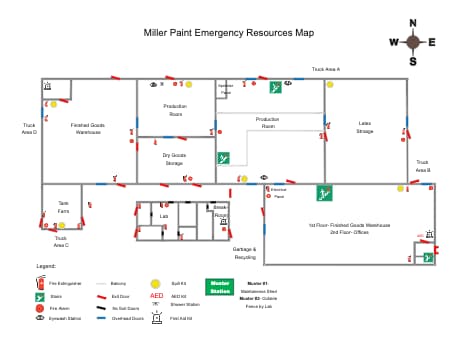 EAP Map Fire and Emergency Plan