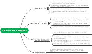 Mind Map Of Deep Work