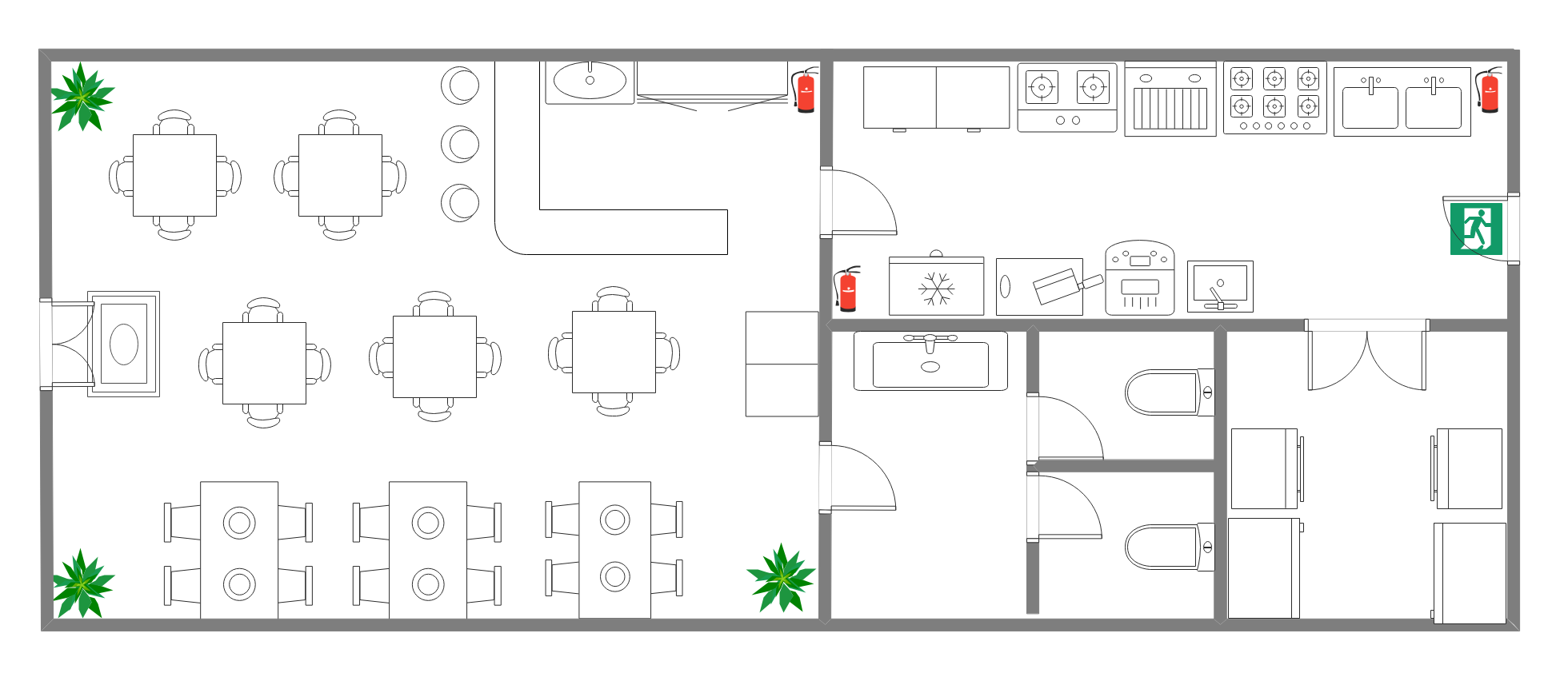 Ramen House Restaurant Floor Plan