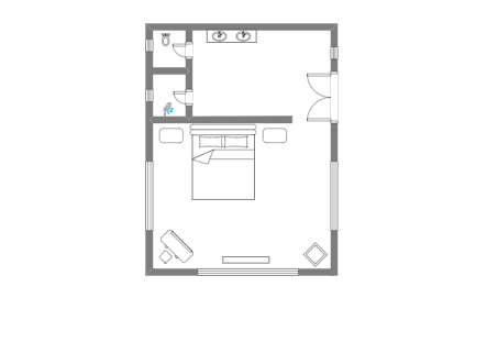 One Bedroom Suite Floor Plan